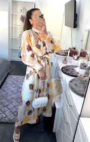 GOLDEN BLOOM MAXIDRESS