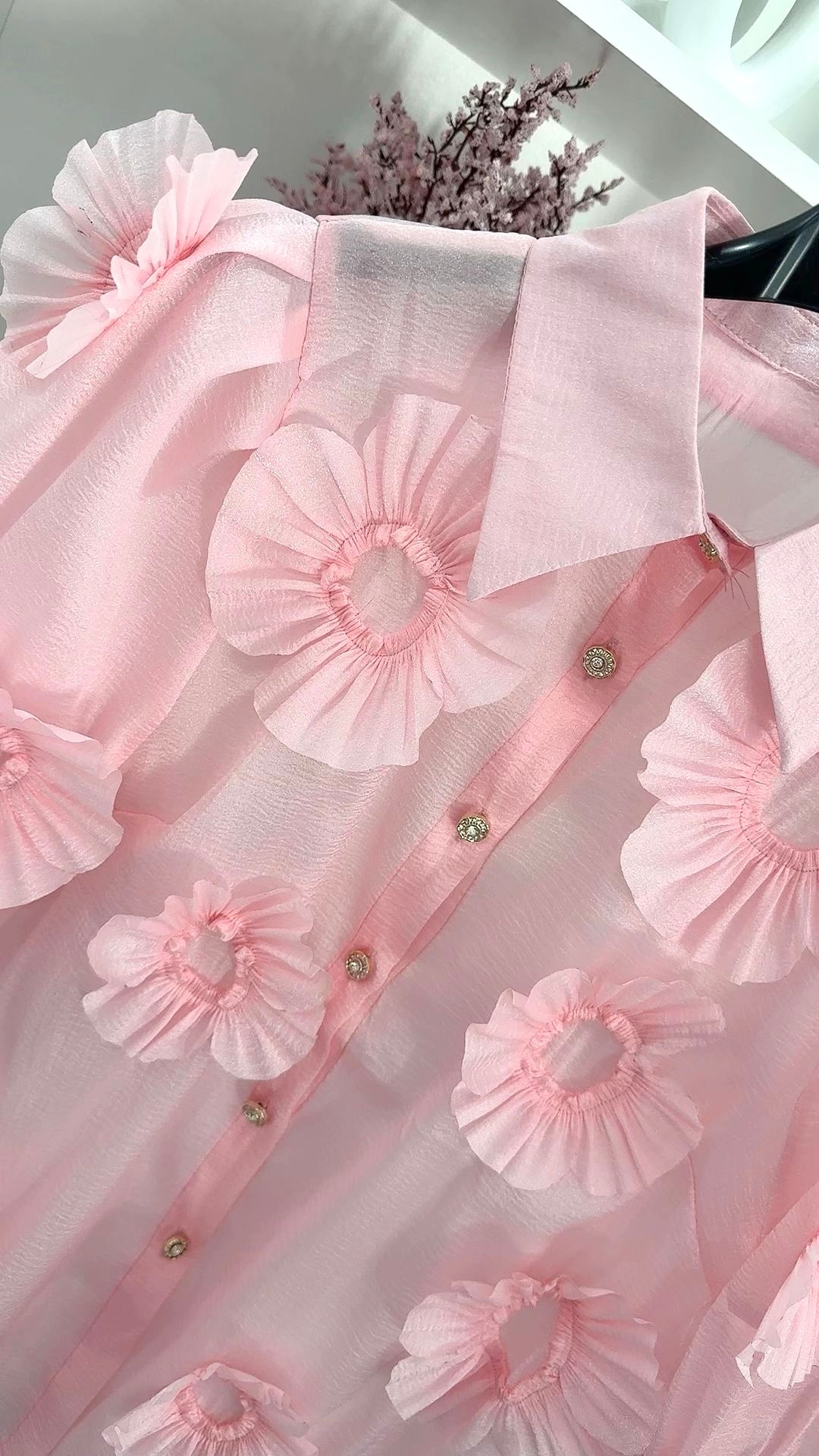 LUXURY FLORAL STATEMENT BLUSE