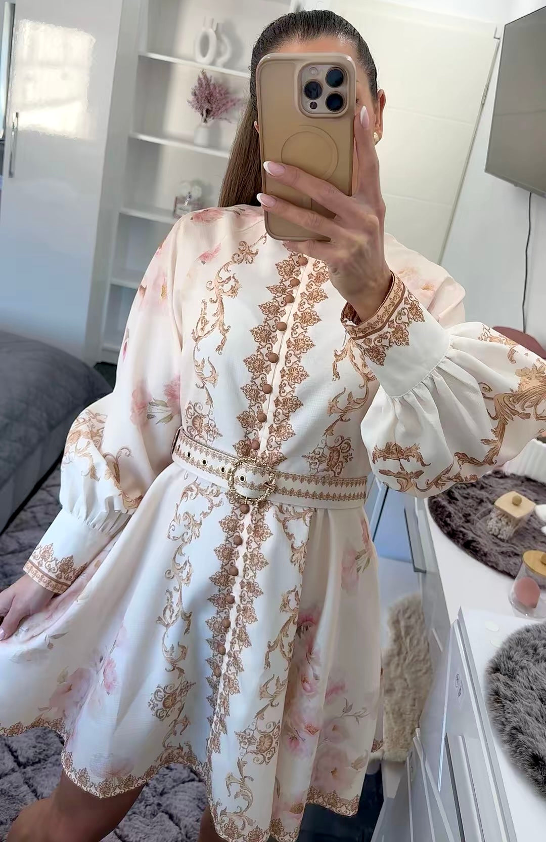 BAROQUE ROSA DRESS