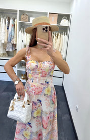 ROMANTIC FLORAL KLEID
