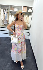 ROMANTIC FLORAL KLEID