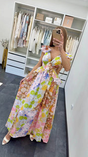 ROMANTISCHES FLORAL MAXIKLEID