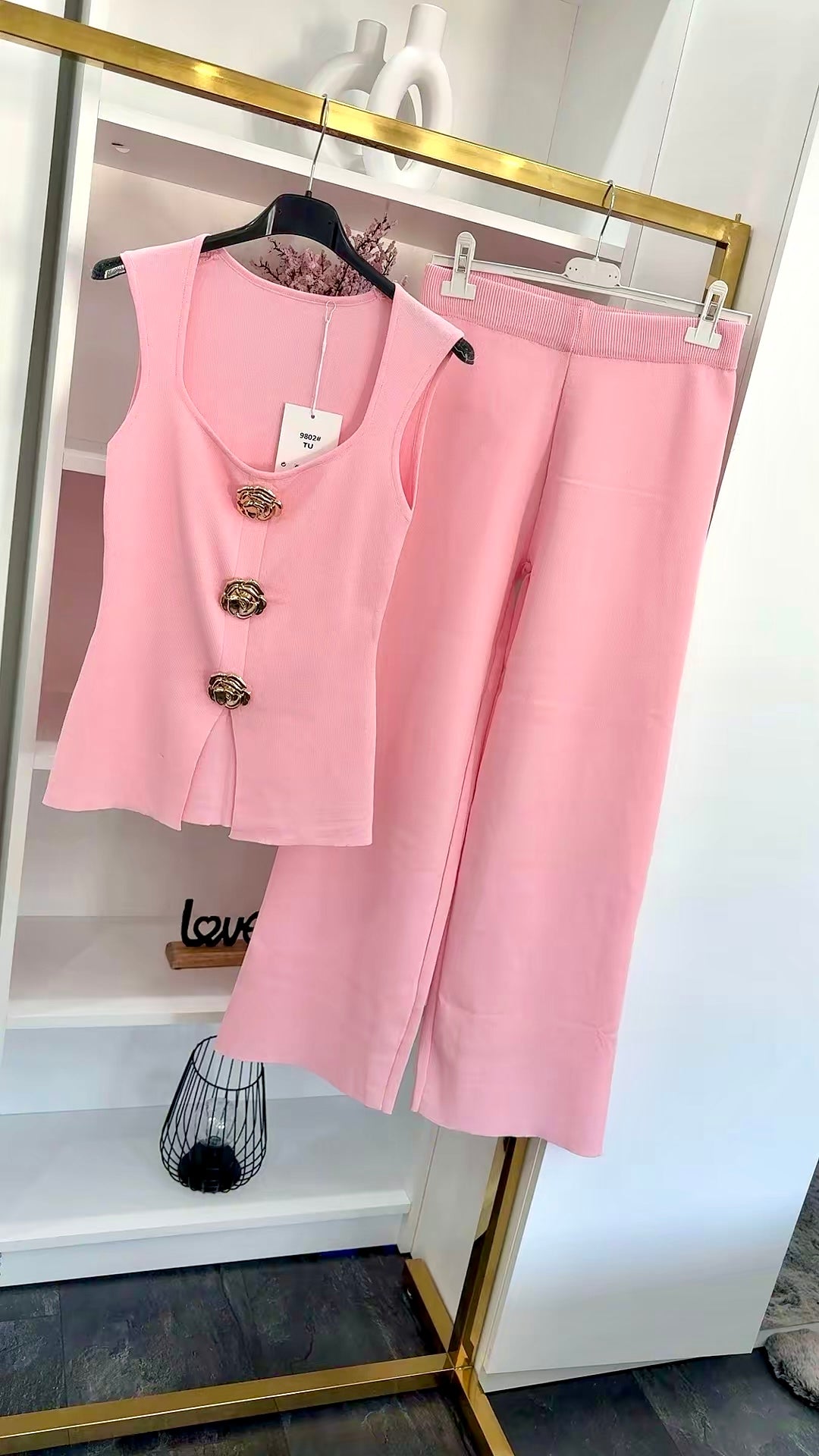 RIBBED KNIT SET