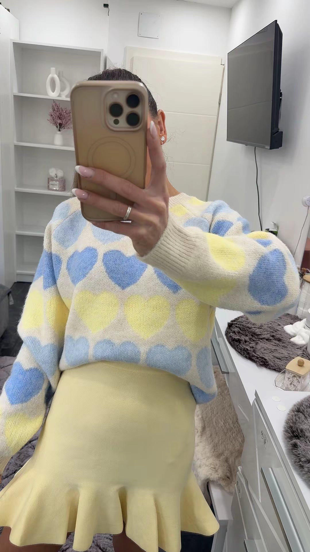PASTEL HEART PULLOVER