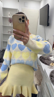 PASTEL HEART PULLOVER