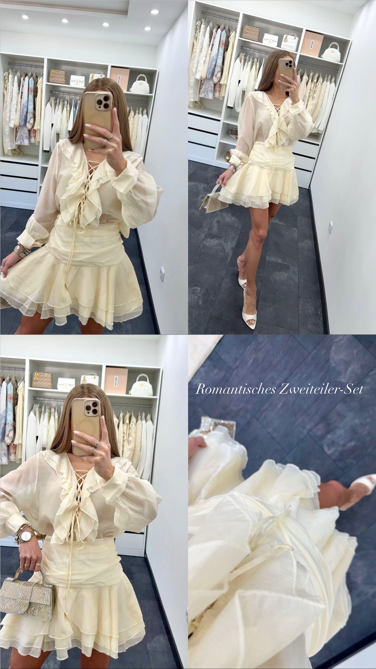 VANILLA RUFFLE SET