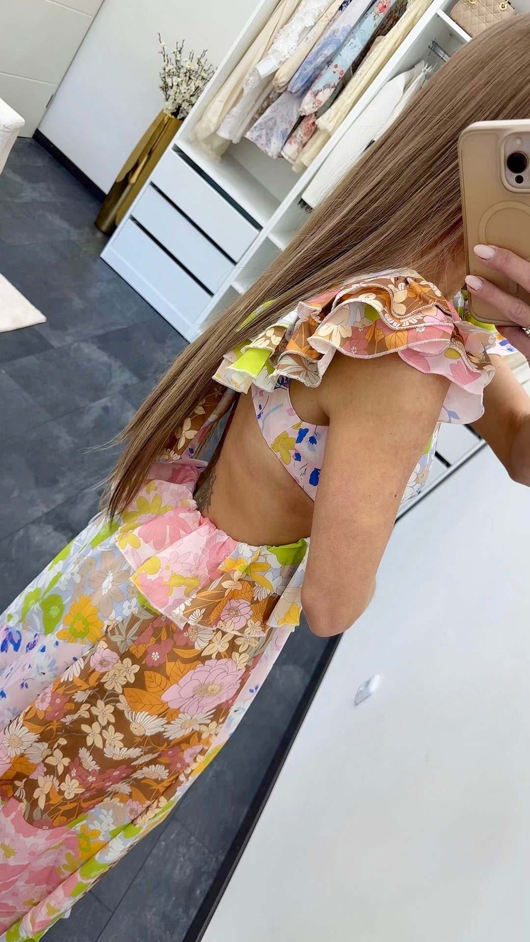 ROMANTISCHES FLORAL MAXIKLEID