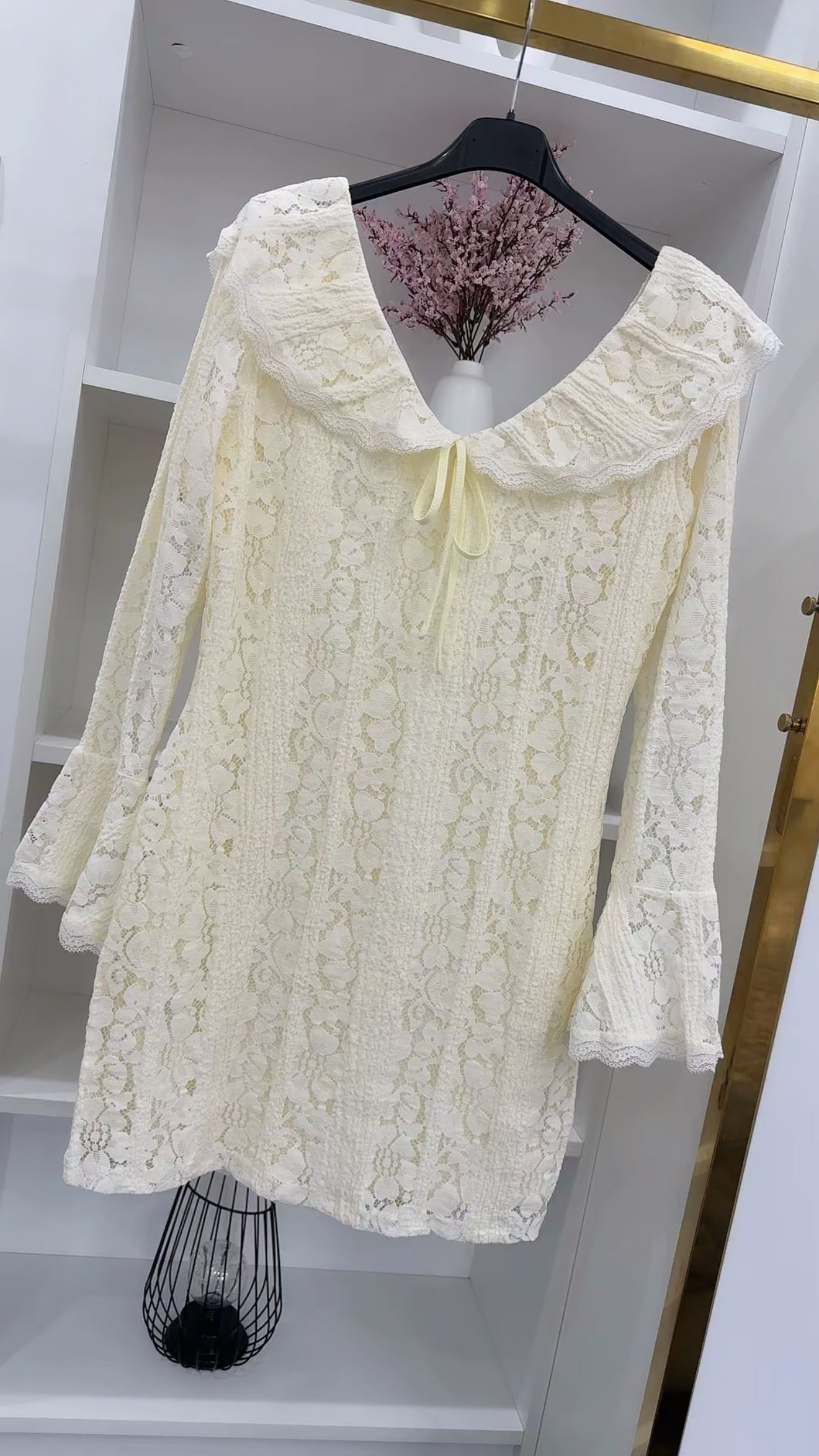 IVORY LACE WHISPER DRESS