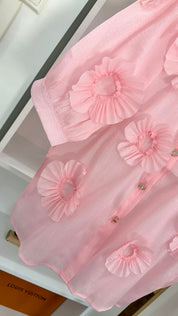 LUXURY FLORAL STATEMENT BLUSE