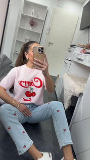 CHERRY CHIC MOM JEANS