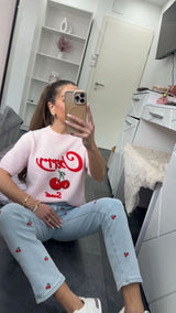 CHERRY CHIC MOM JEANS
