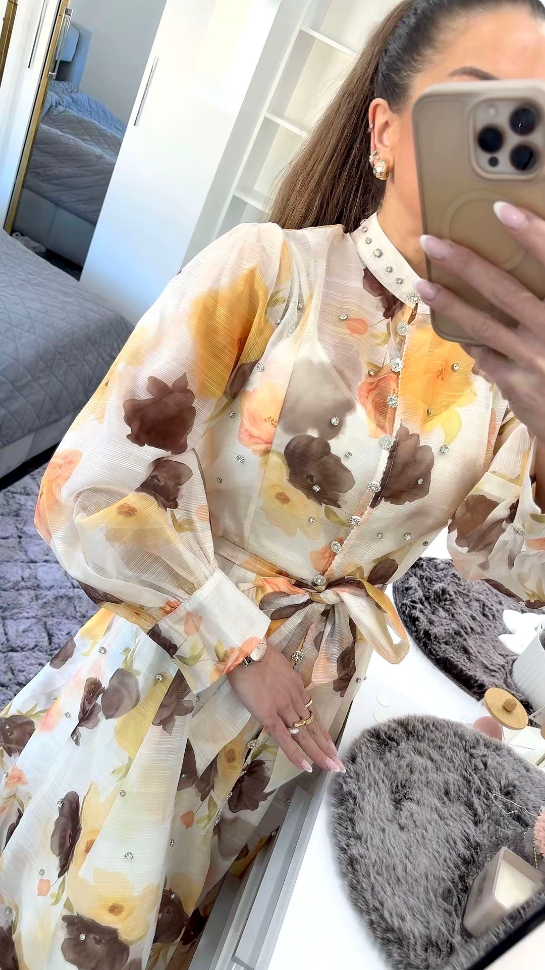 GOLDEN BLOOM MAXIDRESS