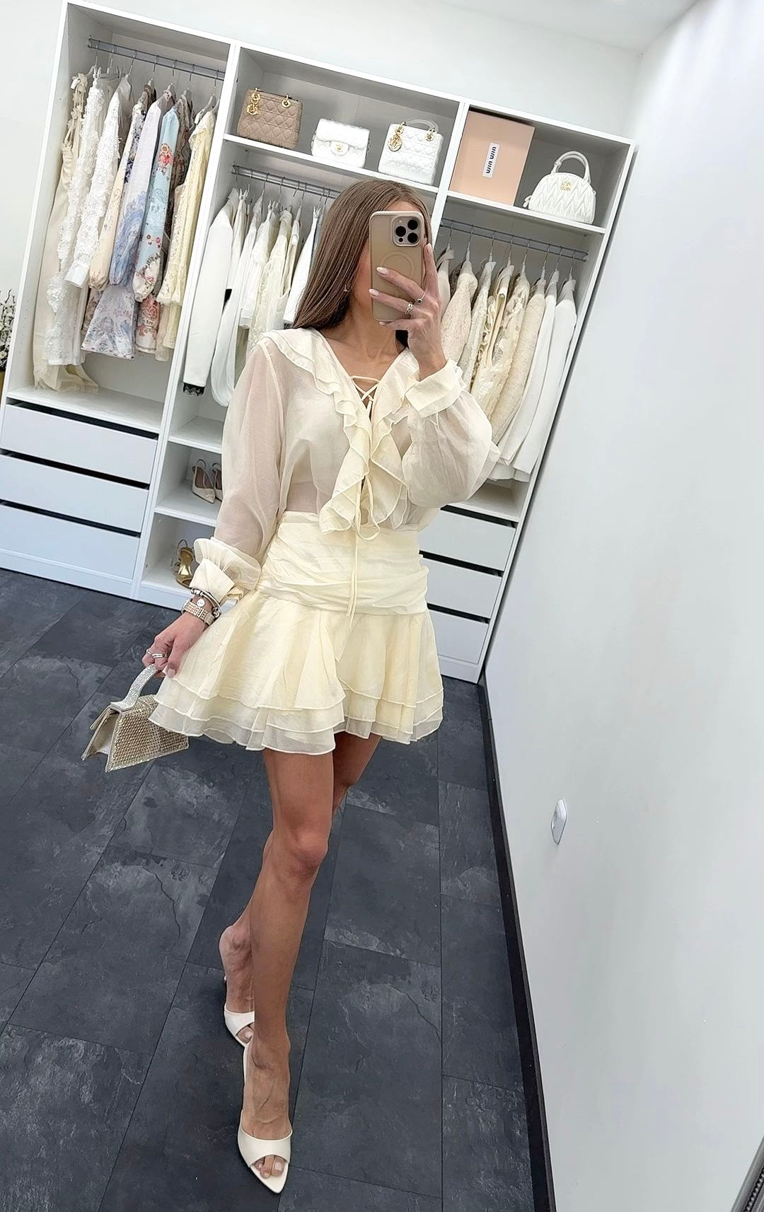VANILLA RUFFLE SET