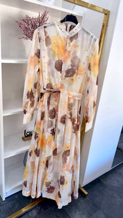 GOLDEN BLOOM MAXIDRESS