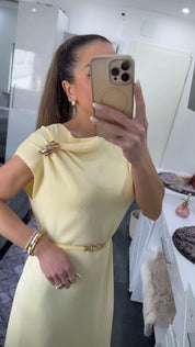 SUNLIGHT STRICK MIDIDRESS