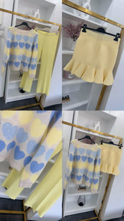 PASTEL HEART PULLOVER
