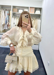 VANILLA RUFFLE SET