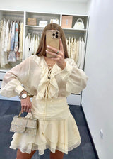 VANILLA RUFFLE SET