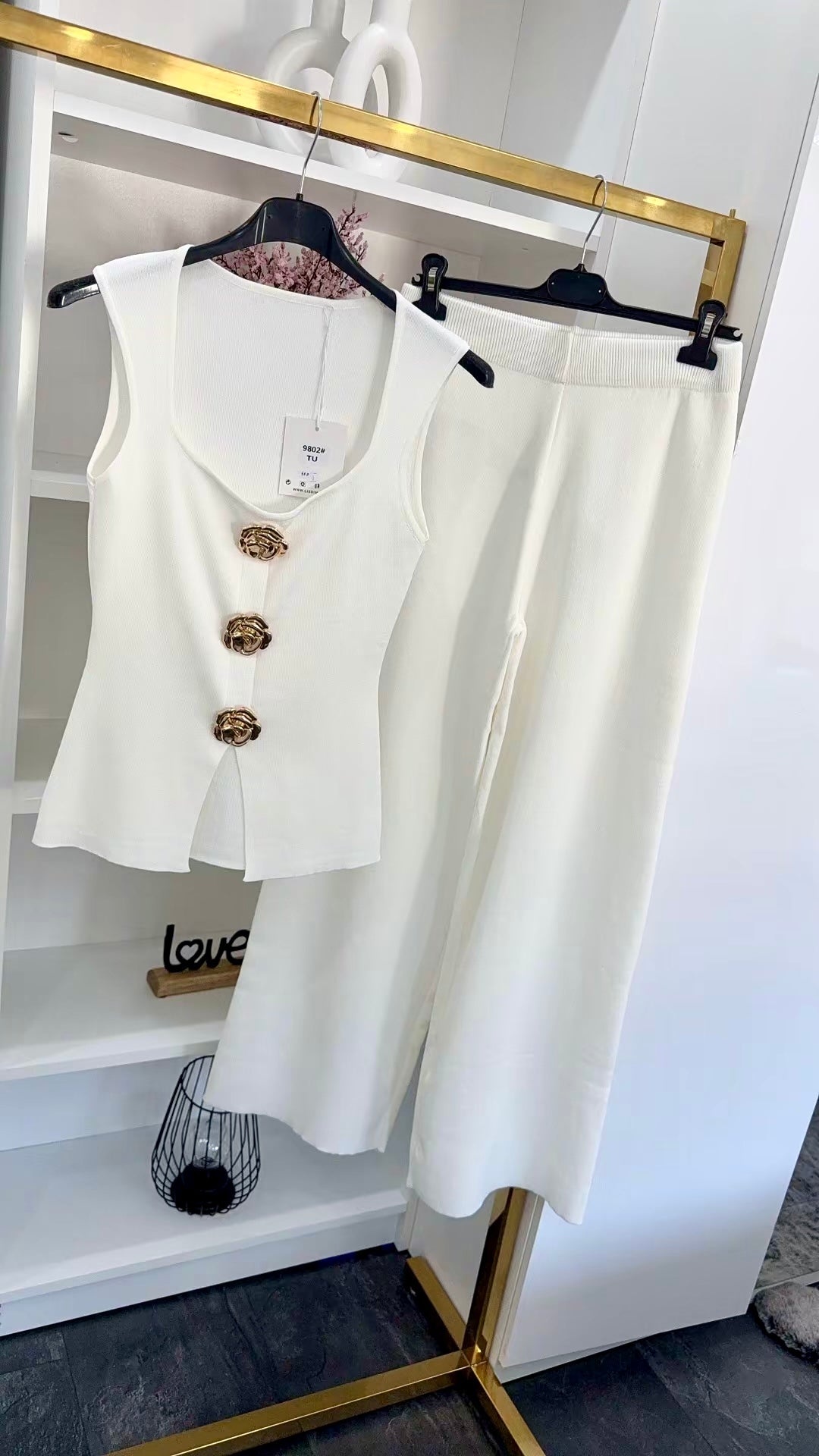 RIBBED KNIT SET