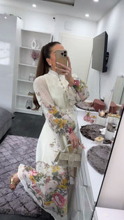 LUXURY FLORAL MIDIDRESS