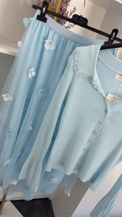 DREAMY FLORAL MIDIROCK