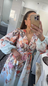 SERAPHINA FLORAL MAXI DRESS
