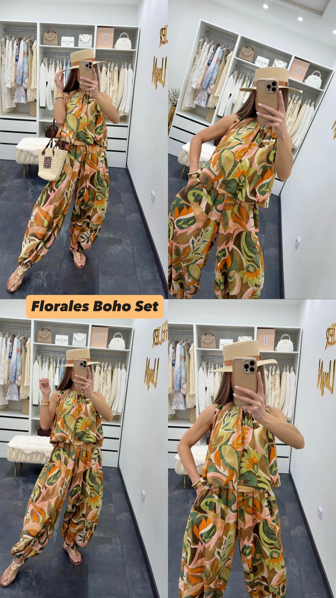 BOHO FLORAL SET