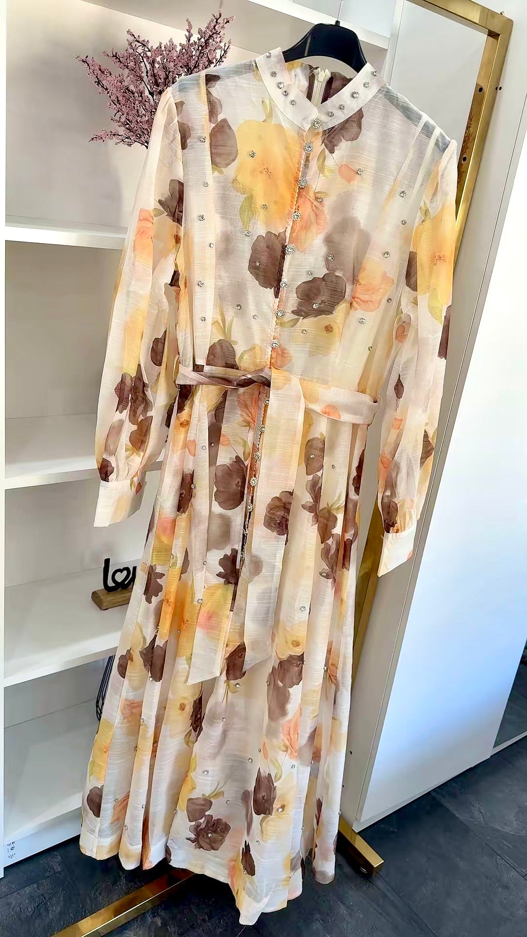 GOLDEN BLOOM MAXIDRESS