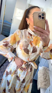 GOLDEN BLOOM MAXIDRESS