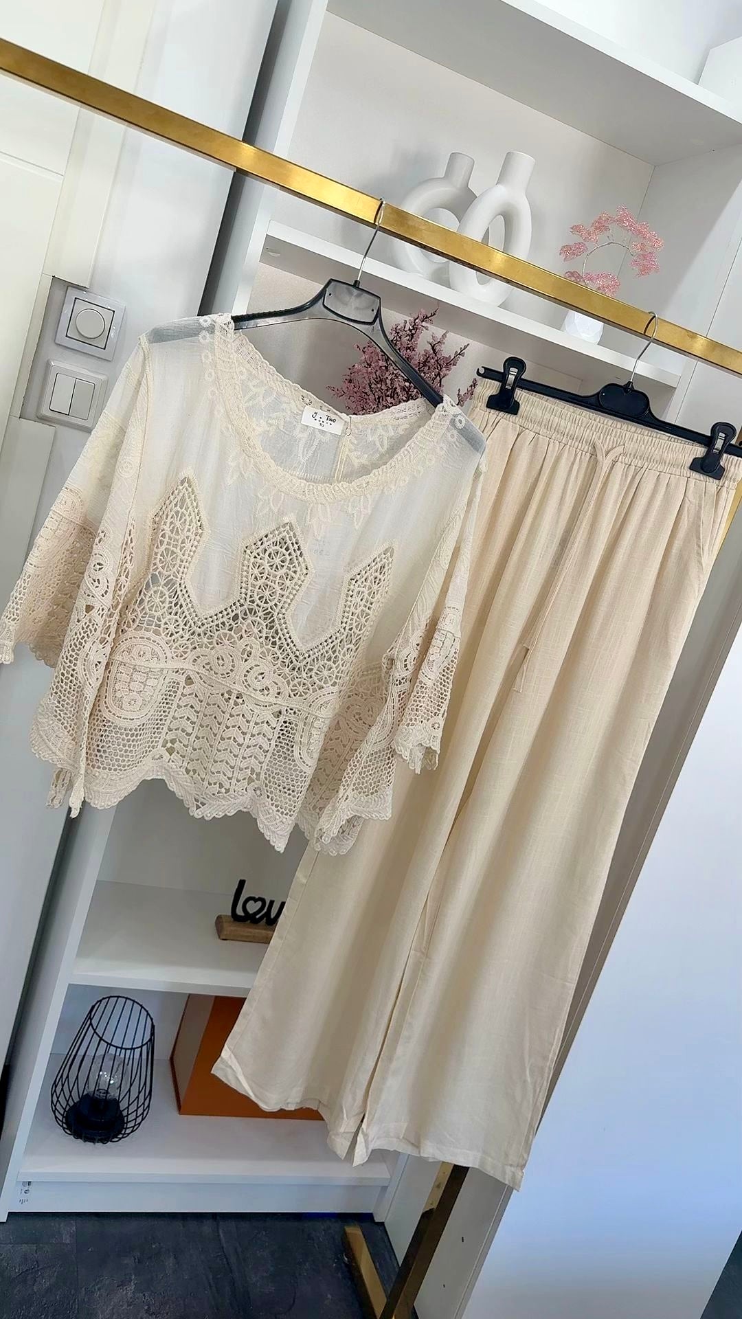 BOHO CROCHET SPITZEN BLUSE