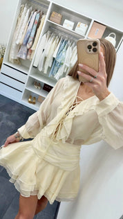 VANILLA RUFFLE SET