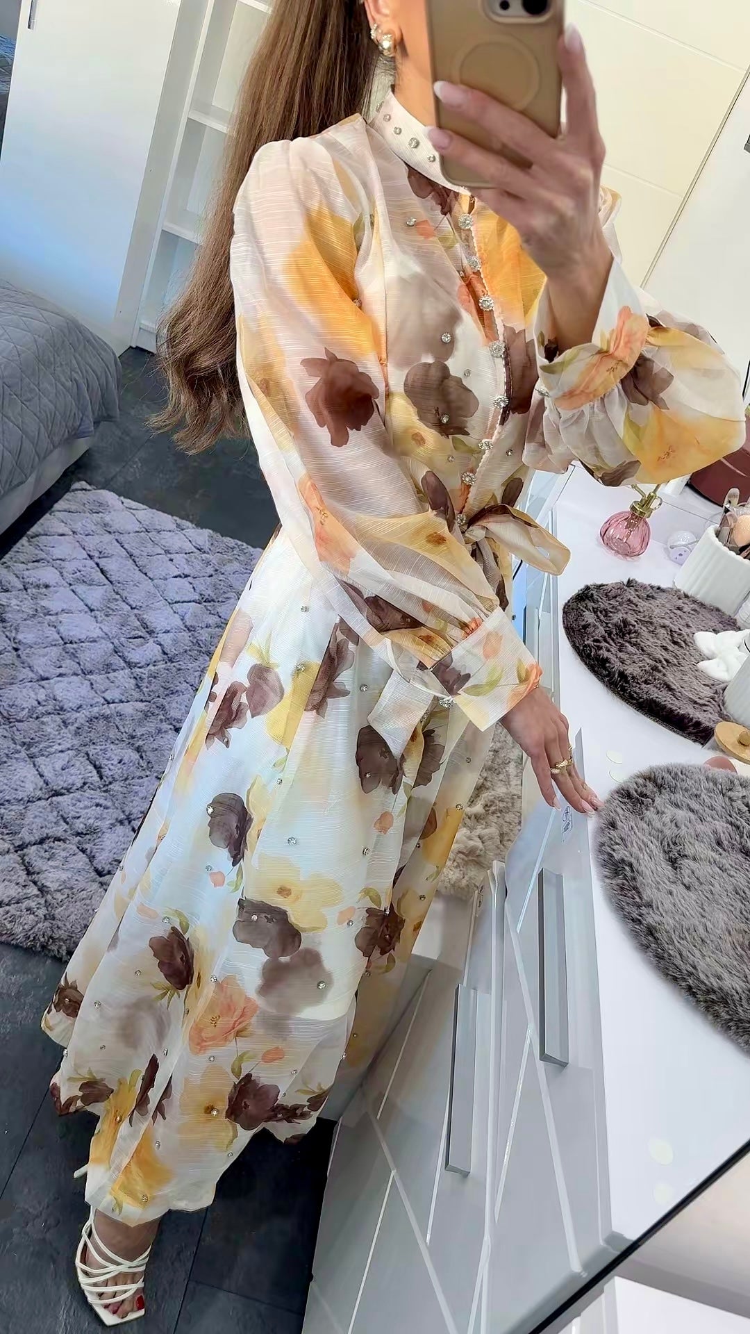 GOLDEN BLOOM MAXIDRESS