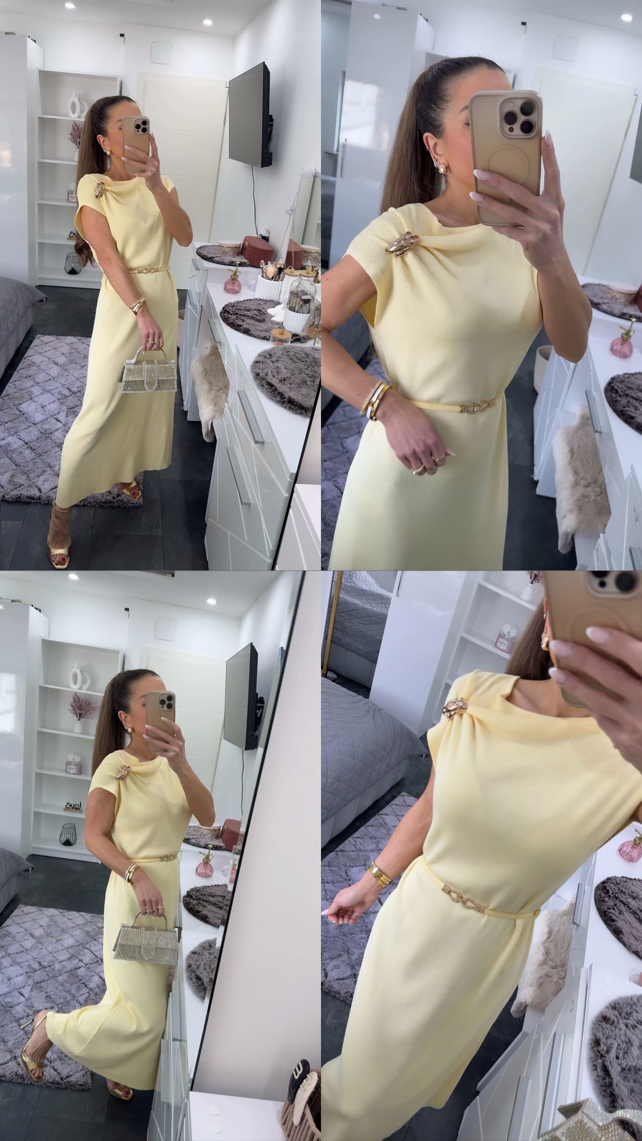 SUNLIGHT STRICK MIDIDRESS