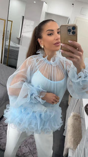 MAISON ELEGANZÈ 3-D BLUSE