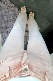 BLUSH PINK Straight Leg Jeans