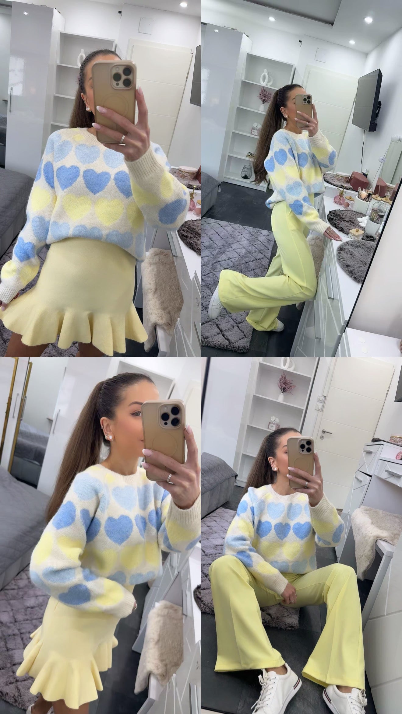 PASTEL HEART PULLOVER