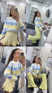 PASTEL HEART PULLOVER