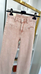 BLUSH PINK Straight Leg Jeans