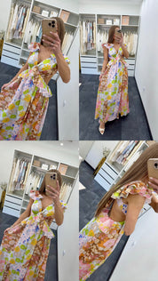 ROMANTISCHES FLORAL MAXIKLEID