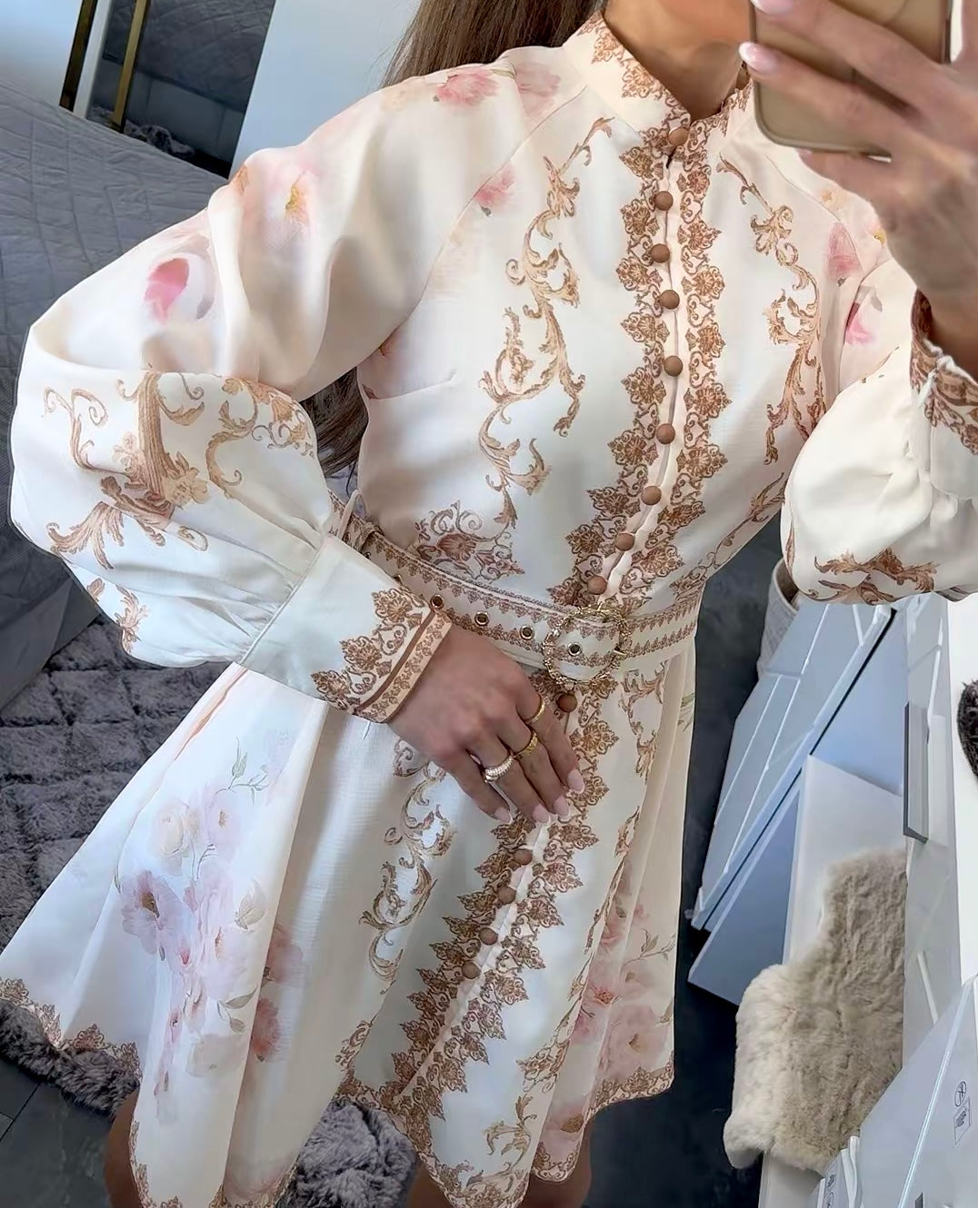 BAROQUE ROSA DRESS