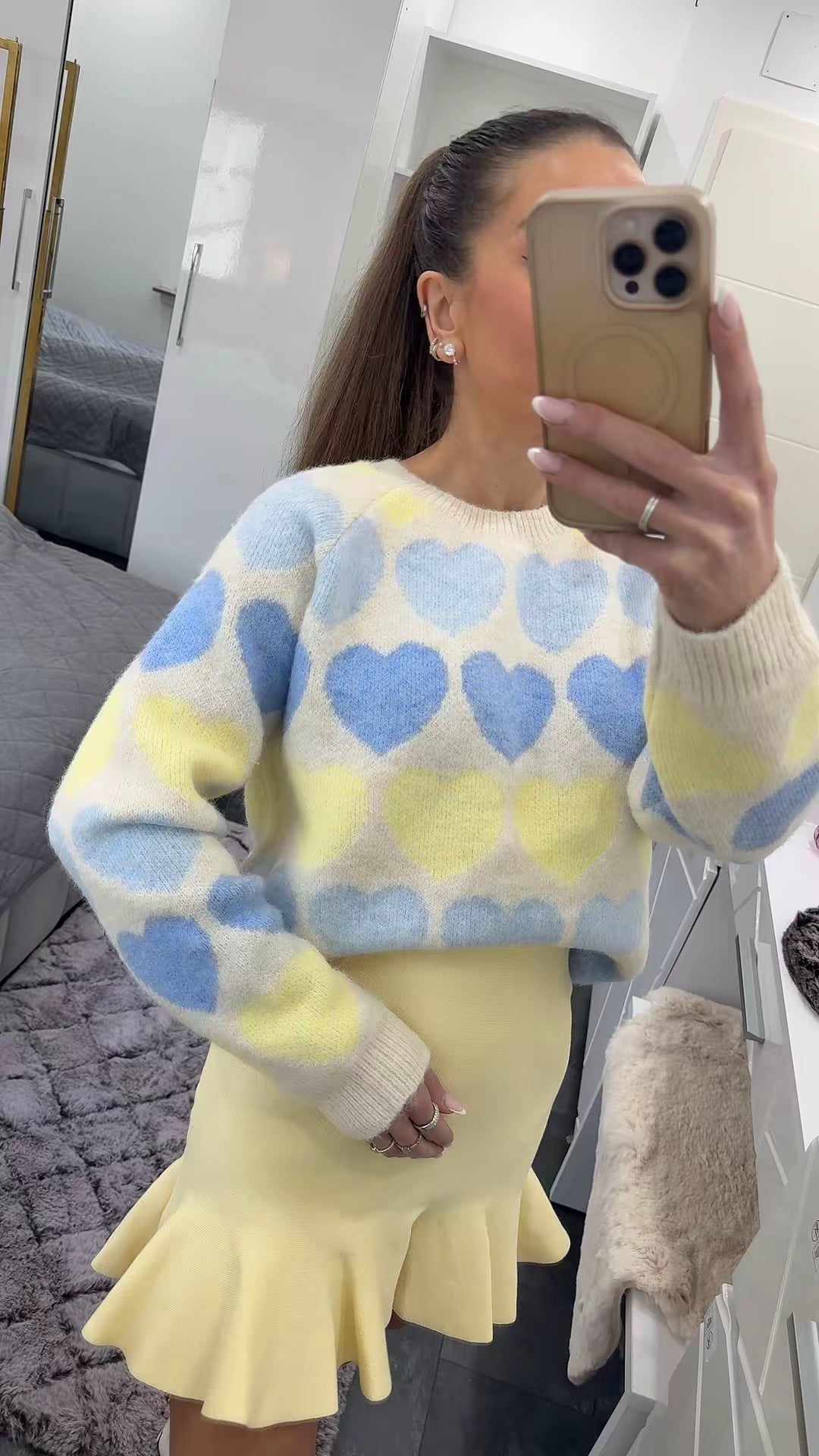 PASTEL HEART PULLOVER
