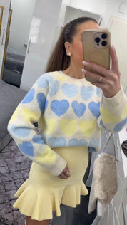 PASTEL HEART PULLOVER