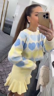 PASTEL HEART PULLOVER