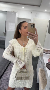 IVORY LACE WHISPER DRESS