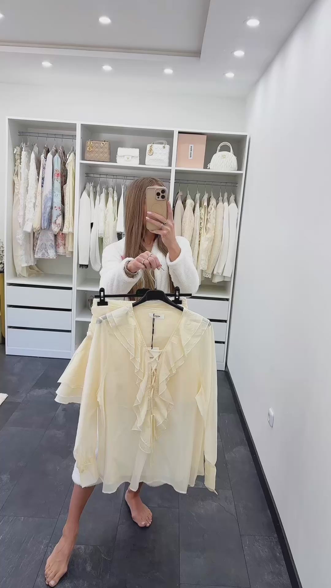 VANILLA RUFFLE SET