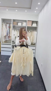 VANILLA RUFFLE SET
